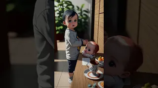 Ai stable diffusion animation video #youtubeshorts #short #stablediffusion #baby #animation