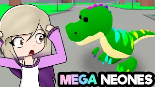 CONSEGUIMOS TODOS LOS DINOSAURIOS MEGA NEONES DE ADOPT ME ROBLOX CON @Chocoblox