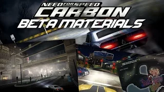 Need For Speed Carbon - Beta materials