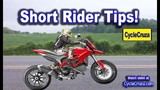 Short Motorcycle Rider Tips! Ride Any Motorcycle You Want!   | MotoVlog