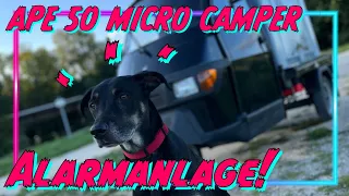 Piaggio Ape 50 Micro Camper #12 Alarmanlage! | Garagengedöns