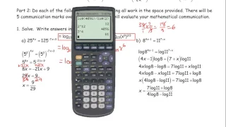 MHF4U Unit 7 Review MHR  Exponential and Logarithmic Equations Answers