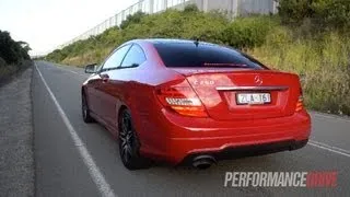 2013 Mercedes-Benz C 250 Coupe Sport engine sound and 0-100km/h