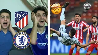 GIROUD BICYCLE KICK! - CHELSEA FANS REACT TO ATLETICO MADRID 0-1 CHELSEA - CHAMPIONS LEAGUE!