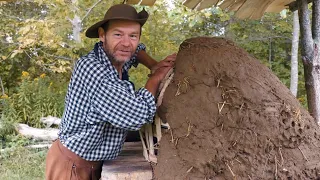 How To Build a HUMONGOUS Earthen Oven - Townsends Homestead