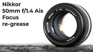 Lens re-grease : Nikon Nikkor 50mm f/1.4 Ai-s