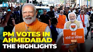 PM Modi's Heartwarming Ahmedabad Voting Experience,  From Childlike Joy To Touching Connections