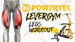 OFFICIAL Powertec Workbench Levergym Full Legs Workout