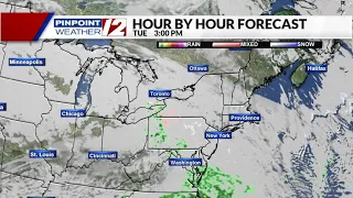 Weather Now:  Clouds Thicken Today;  Rain, Some Snow Ahead