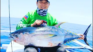 62 lbs Yellowfin Tuna Caught on Jig | Fishing in the Philippines | Vertical Jigging