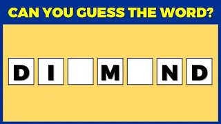 Guess The Word Game  | Complete The Word From The Letters. #2