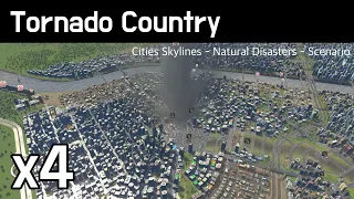 Cities Skylines Scenario - Tornado Country / 토네이도의 나라