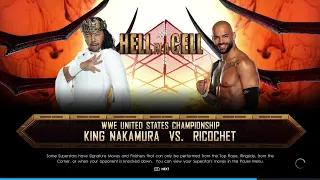 WWE 2K22 King Nakamura vs Ricochet -First Blood Match- (United States Championship)