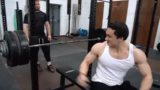 Clarence Squats a lot, The Fridge Demonstrates His Ability and David does Backflips