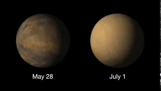 Mars Before and After Dust Storm