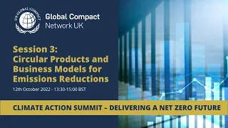 Climate Action Summit - Circular Products and Business Models for Emissions Reductions