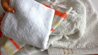 Don't throw away washed towels. Whiten them according to the old recipe