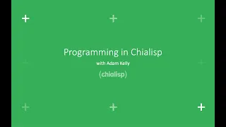 Programming in Chialisp