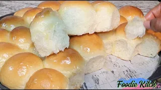 How to Make Fluffy Vanilla Bubble Bread With Honey Glaze - No Kneader