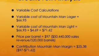 Mountain Man Brewing Company - Case Analysis