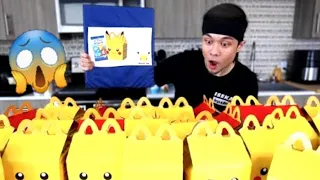 Eating McDonald's Happy Meals until I get EVERY POKEMON CARD!!!!!! REACTION..