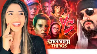 REAGINDO a Stranger Things (Dubladores) Vs. Mussoumano - Batalha de Rap