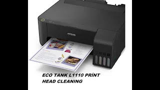 Epson Eco Tank L1110  L3110  L3111 L3150  L3151 Printhead cleaning  Baskı Kafası Temizleme