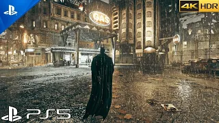 (PS5) BATMAN ARKHAM KNIGHT - Free Roam Gameplay | Ultra High Graphics [4K HDR 60fps]