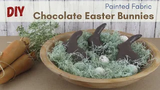 Make Spring Bowl Fillers: Painted Fabric Bunnies