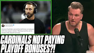 Cardinals Owner Not Paying Playoff Bonuses, Unhappy With End Of Season?! | Pat McAfee Reacts