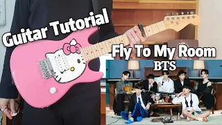 BTS(방탄소년단) Fly To My Room Guitar Tutorial!! |Chords+Tabs+Strumming