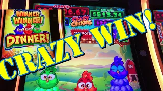CRAZY CHICKENS !!!!!!!!!🔥Here is the NEW Crazy Chicken Slot Machine by Aristocrat Gaming. BIG WIN !🔥