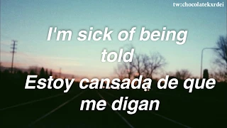 sick of being told by Grace VanderWaal (letra ingles - español)