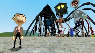 MR. BEAN VS TREVOR HENDERSON CREATURES!! Garry's Mod Sandbox