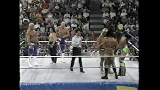 Tornado, Snuka, & Valentine vs Beverly Brothers & Tanaka   Prime Time Oct 28th, 1991