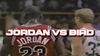 80's Michael Jordan vs Larry Bird - Revenge Game Boston Garden "Jordan won't score 50 here again"