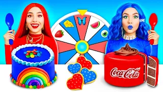 Rot VS Blau Kuchendeko Challenge | Einfarbige Dekorationsideen für Süßigkeiten von RATATA CHALLENGE