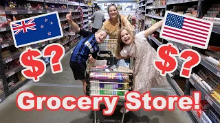 NZ vs USA Grocery Store Trip!! Cost of Living New Zealand Series