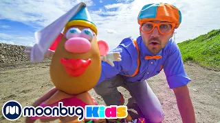 Blippi Visits a Farm and Finds Potato Heads | Moonbug Kids TV Shows - Full Episodes