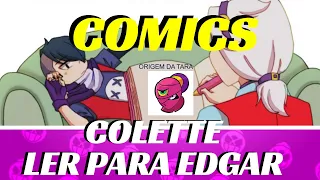 COLETTE X EDGAR SHIP  ORIGEM DA TARA    HQ COMICS ANIMATION BRAWL STARS