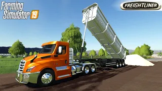 Farming Simulator 19 - 2021 FREIGHTLINER CASCADIA 116 DAY CAB Semi Dump Truck