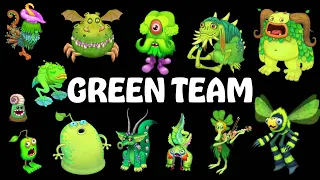 All Green Monsters (All Sounds & Animations) | My Singing Monsters