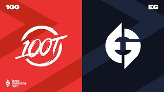 100 vs EG | Week 5 | LCS Spring Split | 100 Thieves vs Evil Geniuses (2021)