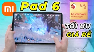 Test game Xiaomi Pad 6 giá rẻ 6.x triệu: Snapdragon 870 rất ngon. Nhưng tối ưu Genhsin Impact thì…