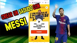 ⚽Como crear SALUDO DE MESSI rápido y fácil 😎tecno anyer