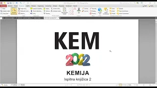 Matura 2022 (probna) - Kemija (ispitna knjižica 2)