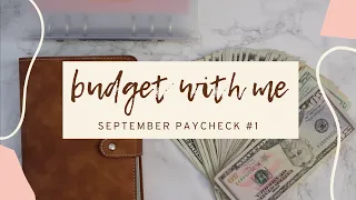 budget with me | september paycheck #1 | unemployment income