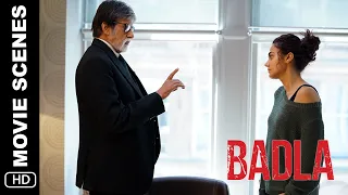 Teen Sawal | Badla | Movie Scene | Amitabh Bachchan, Taapsee Paanu