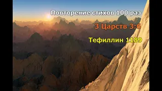 Тефиллин 3Цар3:6 стих повторение 100 раз