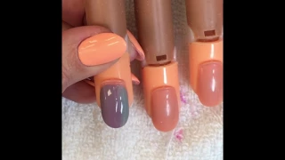 Ombré nail design with gel polish by Hilary Dawn Herrera